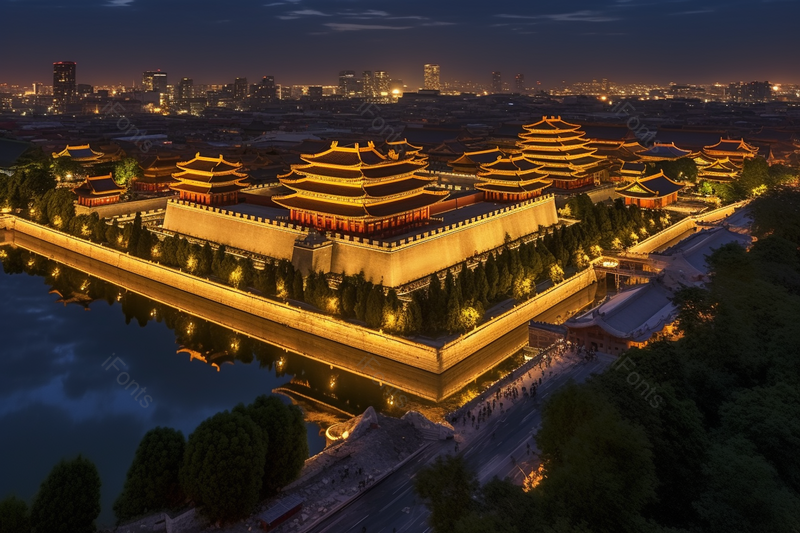 夜晚下的古镇到处灯火通明实拍摄影图,高清,摄影图,摄影图片,图片大全,摄影图免费下载